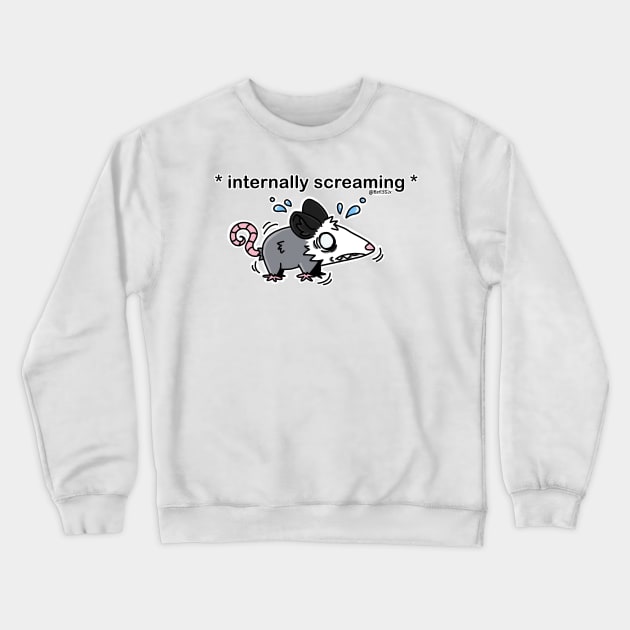 internally screaming Crewneck Sweatshirt by Bat13SJx